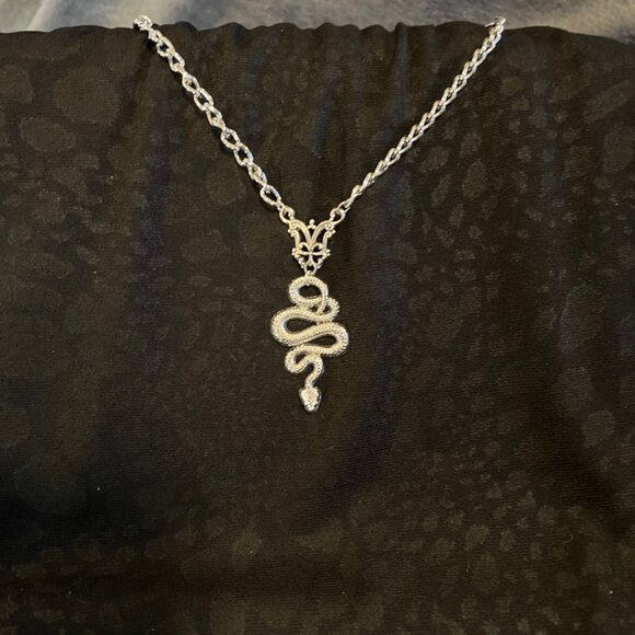 Gothic Serpent Snake Necklace - Picture 3 of 6